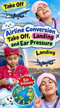 Airport English for Kids! ✈️ Take Off • Landing • Ear Pressure #learn #english #learnenglish #shorts