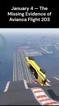 January 4 — The Missing Evidence of Avianca Flight 203 #crimestories #automobile #historicalevents