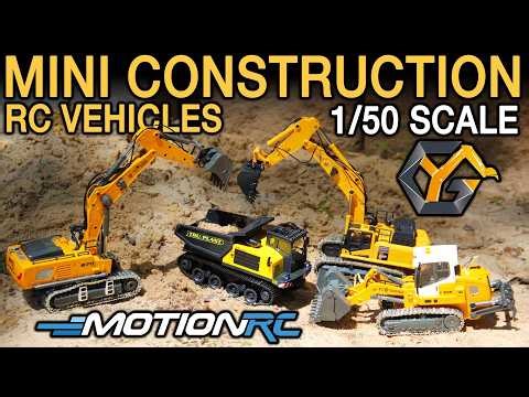 All-New Mini RC Construction Vehicles! YiGong 1/50 Scale RTR Construction Minis Arrived! | Motion RC