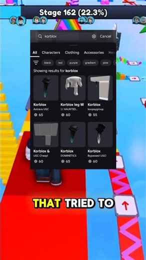 FAKE KORBLOX ITEMS ARE GETTING BANNED! #roblox #gaming #shorts