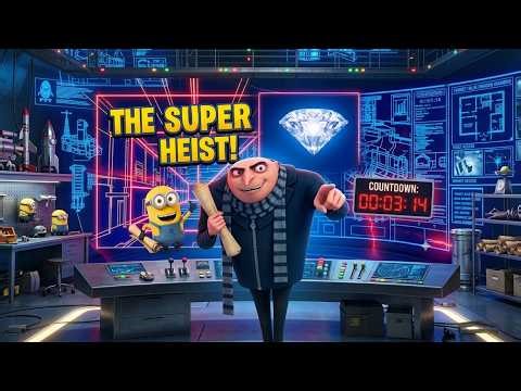 Mystery Blue Diamond Mission! 🕵️‍♂️💎 Gru & Minions’ Secret Vault Break-in ✨ | Minions Animation