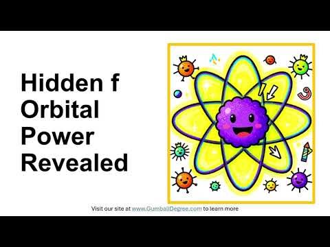 How do f orbitals affect lanthanide and actinide chemistry?