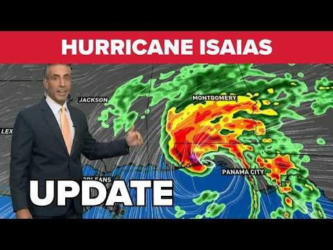 Hurricane Isaias strengthens into Category 2 storm, on a collision course with the US Gulf Coast