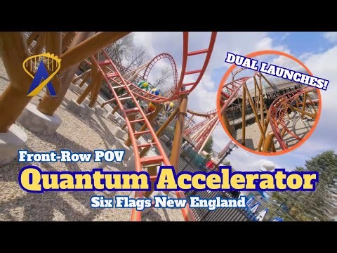 Quantum Accelerator Front-Row POV, Six Flags New England