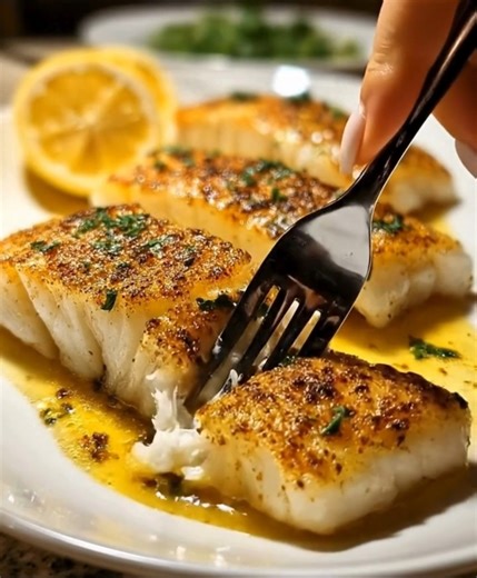 Twelve Recipes on Instagram: "Lemon Butter Baked Cod This Lemon Butter Baked Cod is the kind of recipe that proves simple food can be unforgettable. Mild, flaky cod melts into a rich lemon-garlic butter sauce, with a golden seasoning crust that adds just the right amount of flavor. It’s light, quick, and restaurant-quality, made with ingredients you already have at home. Ingredients: 3–4 cod fillets 3 tbsp melted butter 1 tbsp olive oil 1 lemon (½ for juice, ½ for garnish) 2 garlic cloves, mince