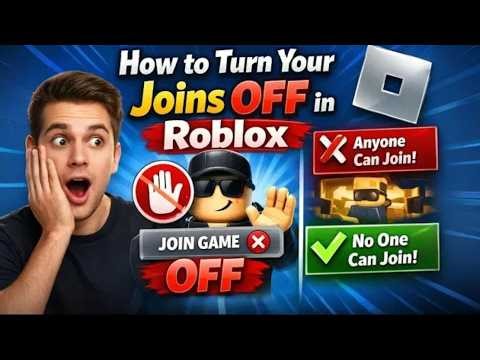 (EASY) How to TURN OFF JOINS in ROBLOX in 2025 - No Friends Join