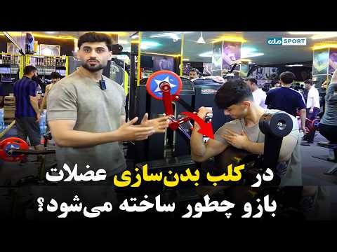 در کلب بدن‌سازی عضلات بازو چطور ساخته می‌شود؟