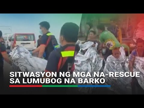 Rescued passengers receive medical treatment at PH port after ferry capsize | ABS-CBN News