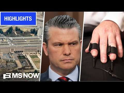 Pentagon POLYGRAPHS and PURGES: Hegseth faces criticism over leadership | MS NOW Highlights