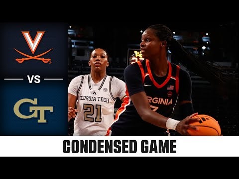 Virginia vs. Georgia Tech Condensed Game | 2025-26 ACC Women's Basketball