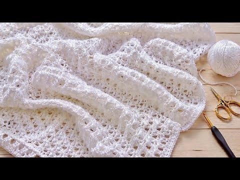 Easy & Beautiful Crochet Stitch! Beginner Friendly | Stunning 3D Blanket Pattern