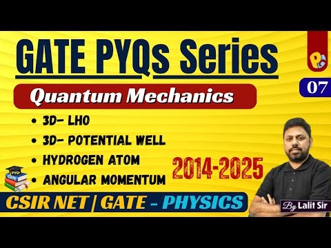 Quantum Mechanics PYQs GATE Physics (2012–2025) | Complete Syllabus | CSIR NET & GATE