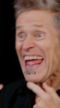 Willem Dafoe's reaction to EVERY WING on Hot Ones🔥