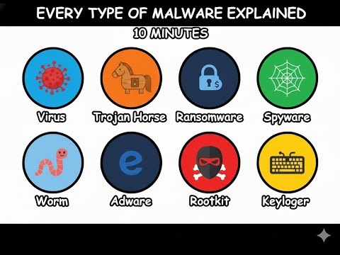 Every Type of Malware Explained in 10 Minutes