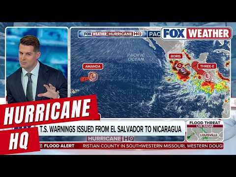 Tropical Storm Boris and Tropical Depression Three-E form in the Eastern Pacific