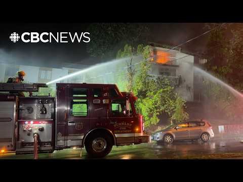 Around 150 people displaced after massive fire at New Westminster apartment building