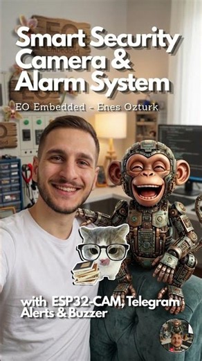 Security Camera (ESP32-CAM) with Telegram Alerts 🤖 #diy