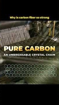 कार्बन फाइबर इतना मजबूत क्यों होता है😲(लोहे से 5 गुना ज्यादा ताकतवर!) #carbonfiber #carbon #science