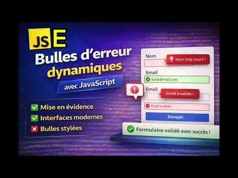 🎯 “Créer des bulles d’erreur dynamiques avec JavaScript (Validation visuelle pro) 🚀”-E-