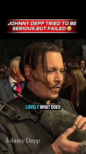 Johnny Depp Tried to Be Serious… But Failed 😂