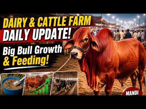 Big Bull Weight Gain Journey | Dairy & Cattle Farm Update | Feeding Method & Full Farm Tour