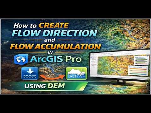How to Create Flow Direction and Flow Accumulation in ArcGIS Pro Using DEM