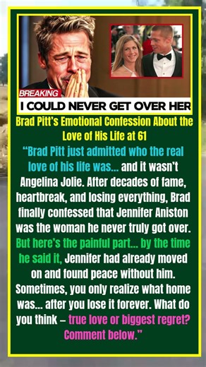 Brad Pitt’s Emotional Confession About the Love of His Life at 61