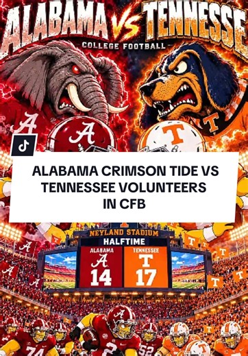 Alabama Against Tennessee On Saturday October 17th, 2026 In College Football, And Its Already Predicted By Simpsons. Will Alabama Survive Without Ryan Coleman-Williams? This Match Is Going To Be Epic And Interesting. Watch Till End To See The Winner. #CollegeFootball #SEC #alabama #tennessee #rolltide
