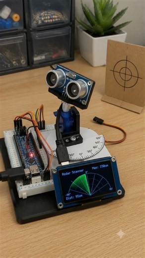 This Tiny Arduino Radar Can Detect What’s in Front of It