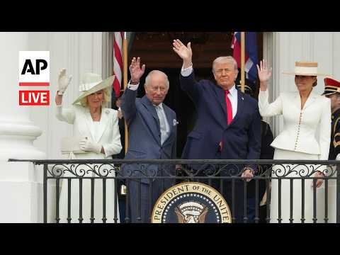 LIVE: Trump welcomes King Charles III to the White House for events