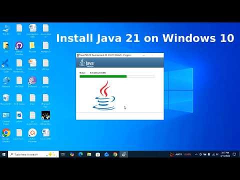 How to download and Install Java JDK 21 on Windows 10