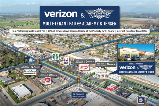 602-622 Academy Ave, Sanger, CA 93657 - Verizon & Wingstop Multi-Tenant Pad | LoopNet