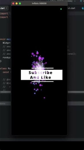 Flutter Particle Universe 🌌 | Audio Reactive Animation with CustomPainter 🚀 #Shorts