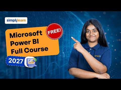 Free Microsoft Power Bi Certification Course 2027 | Complete Preparation of PL-300 Exam |Simplilearn