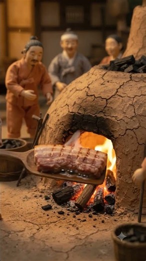 3초삼겹살의 신세계Sealed in 3 Seconds! The Ultimate Cauldron Charcoal Samgyeopsal3秒で肉汁を閉じ込める！大釜炭窯サムギョプサルの新世界