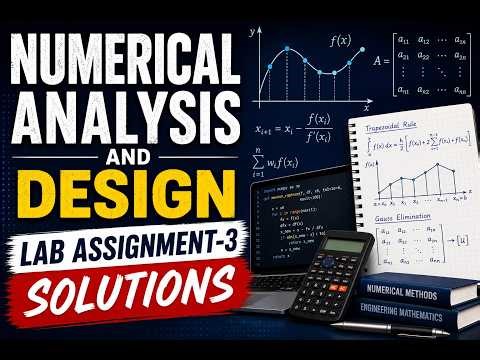 Numerical Analysis and Design Lab Assignment-3 Solutions | Complete Explanation