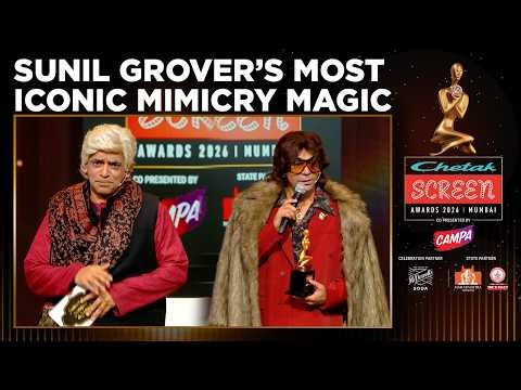 Sunil Grover’s Mimicry Madness Leaves The Crowd In Splits | #chetakscreenawards