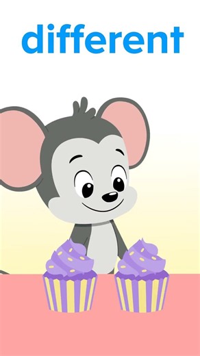 Kindergarten Sight Words: Different | ABCmouse #learning #education #sightwordsforkids #kindergarten