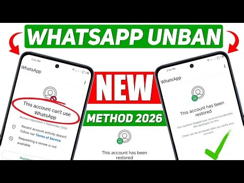 Whatsapp Ban Problem New 2026 ✅ (100% Working) || This account can't use Whatsapp New 2026