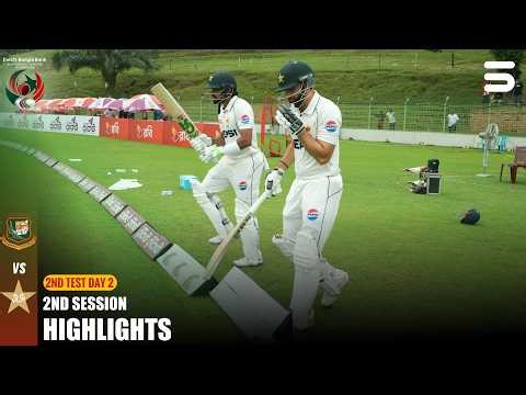 2nd Session Highlights | Ban vs Pak | 2nd Test | Day 2 | ICC World Test Championship | M9I1H