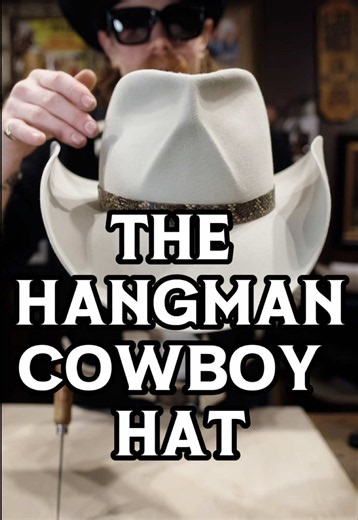 The Hangman Cowboy Hat: Fedora Pinch & Outlaw Brim Style