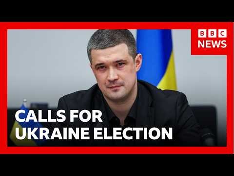 Sacked Ukraine defence minister Mykhailo Fedorov calls for presidential election | BBC News