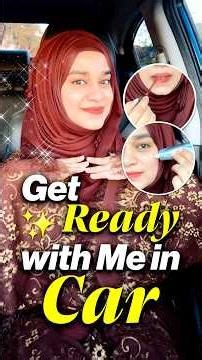 OMG! I got ready in CAR !✨🚗 How to do Glowing Makeup in 5 Minutes! #glowingskin @ramshasultankhan ​