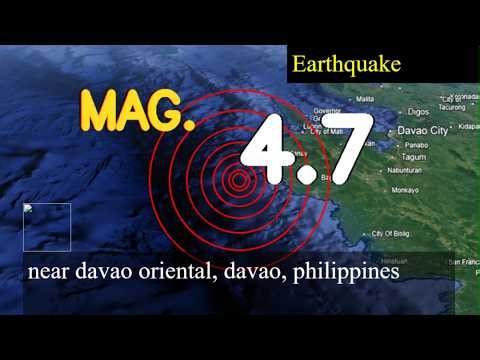 earthquake near davao oriental, davao, philippines live updates today : 4.7 magnitude earthquake str