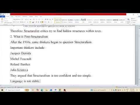 What is Post Structuralism Literary Theory