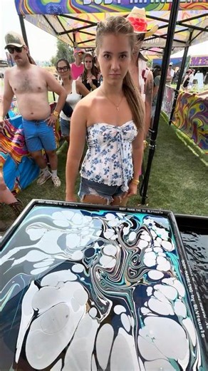 Beautiful Blue & White Marbling Dip