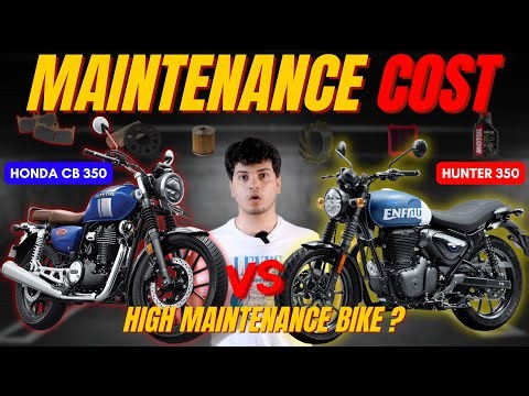 Royal Enfield Hunter 350 vs Honda CB350 Service Cost Comparison | Shocking Difference! 😱
