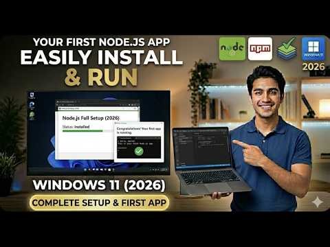 How to Install Node.js on Windows 11 (2026) | Full Setup Guide and Running Your First Node.js App