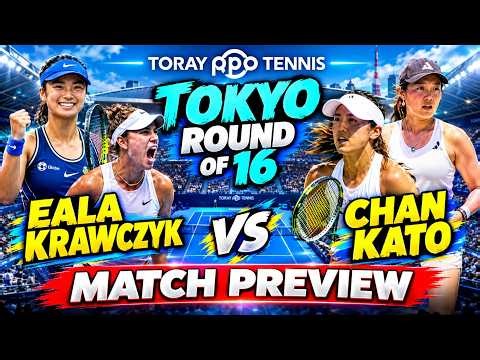 Eala/Krawczyk vs Kato/Chan • Alex Big Chance to Win in Doubles