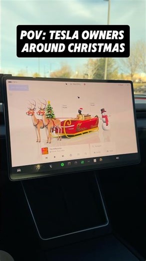 I Didn’t Know My Tesla Had Santa Mode 😳🎅🏼